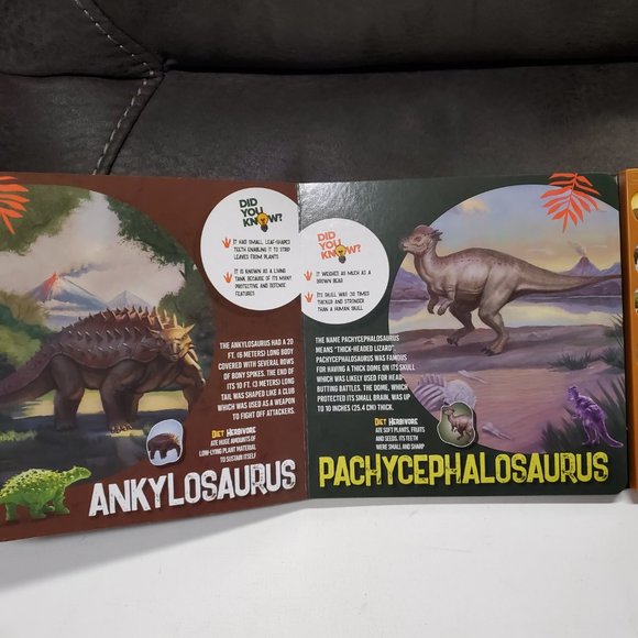 Action Figures - Dinosaurs - Lot of 9 - Book of Dinosaurs - Sounds - Picture 7 of 8